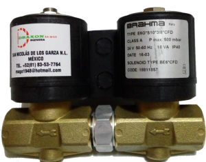 válvulas solenoides dobles con ajuste de caudal